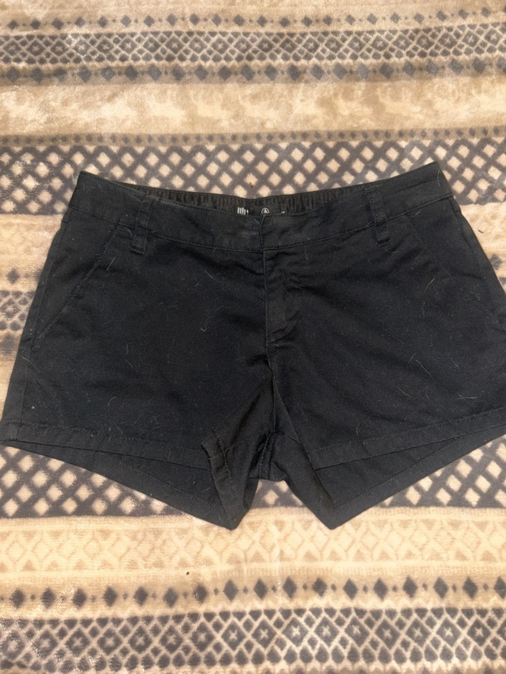 Volcom Black High-Waist Casual Shorts sz 26